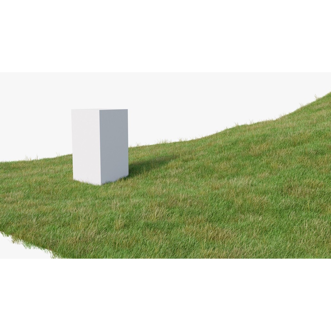 Grass Field 3D Model – Low Poly Natural Grass Asset, Blender - View 4