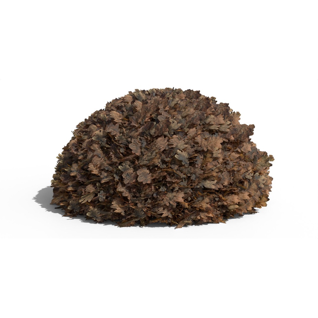 Oak Leaf Pile 3D Model – Realistic Geometry Nodes, FBX, OBJ - View 13