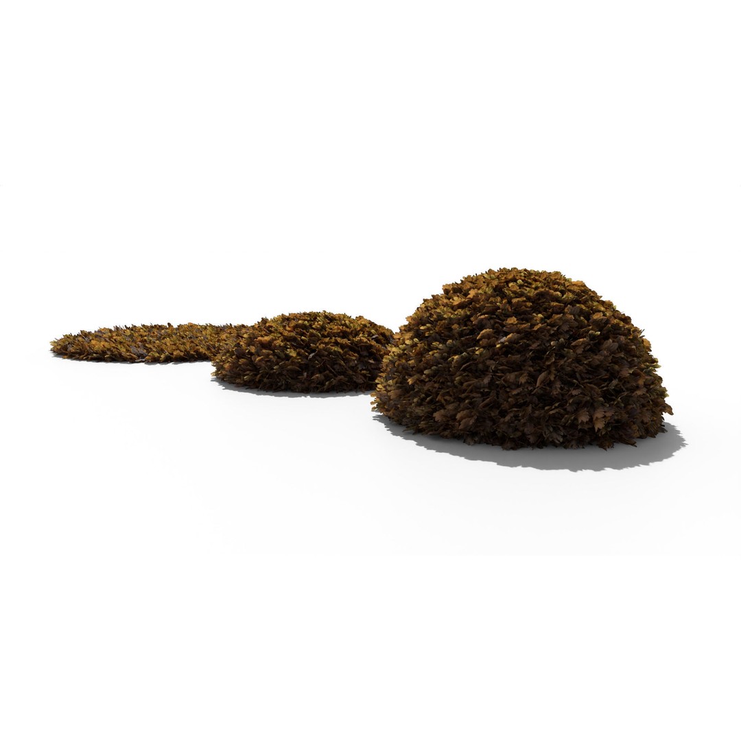Oak Leaf Pile 3D Model – Realistic Geometry Nodes, FBX, OBJ - View 7