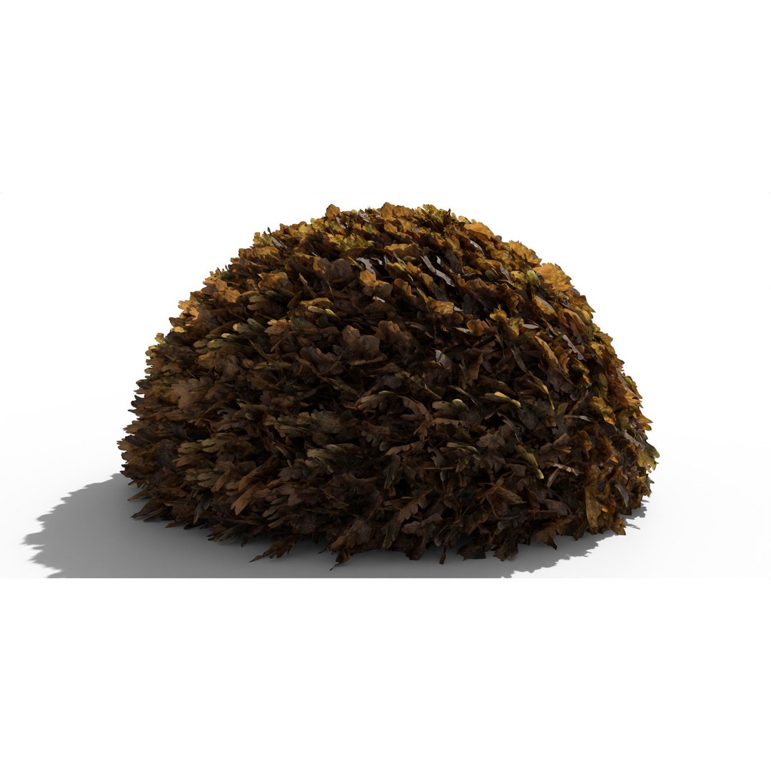 Oak Leaf Pile 3D Model – Realistic Geometry Nodes, FBX, OBJ - View 8