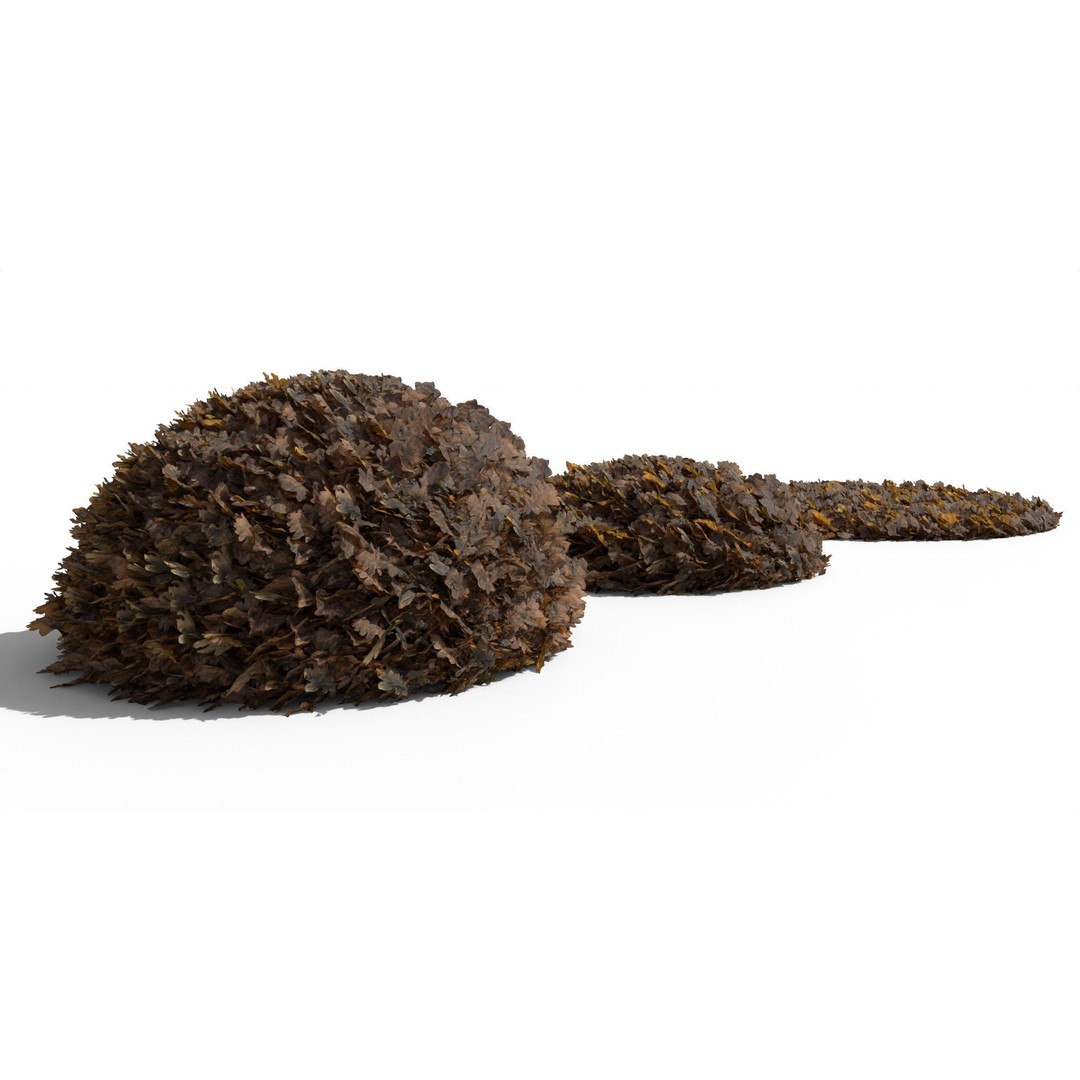 Oak Leaf Pile 3D Model – Realistic Geometry Nodes, FBX, OBJ - View 9
