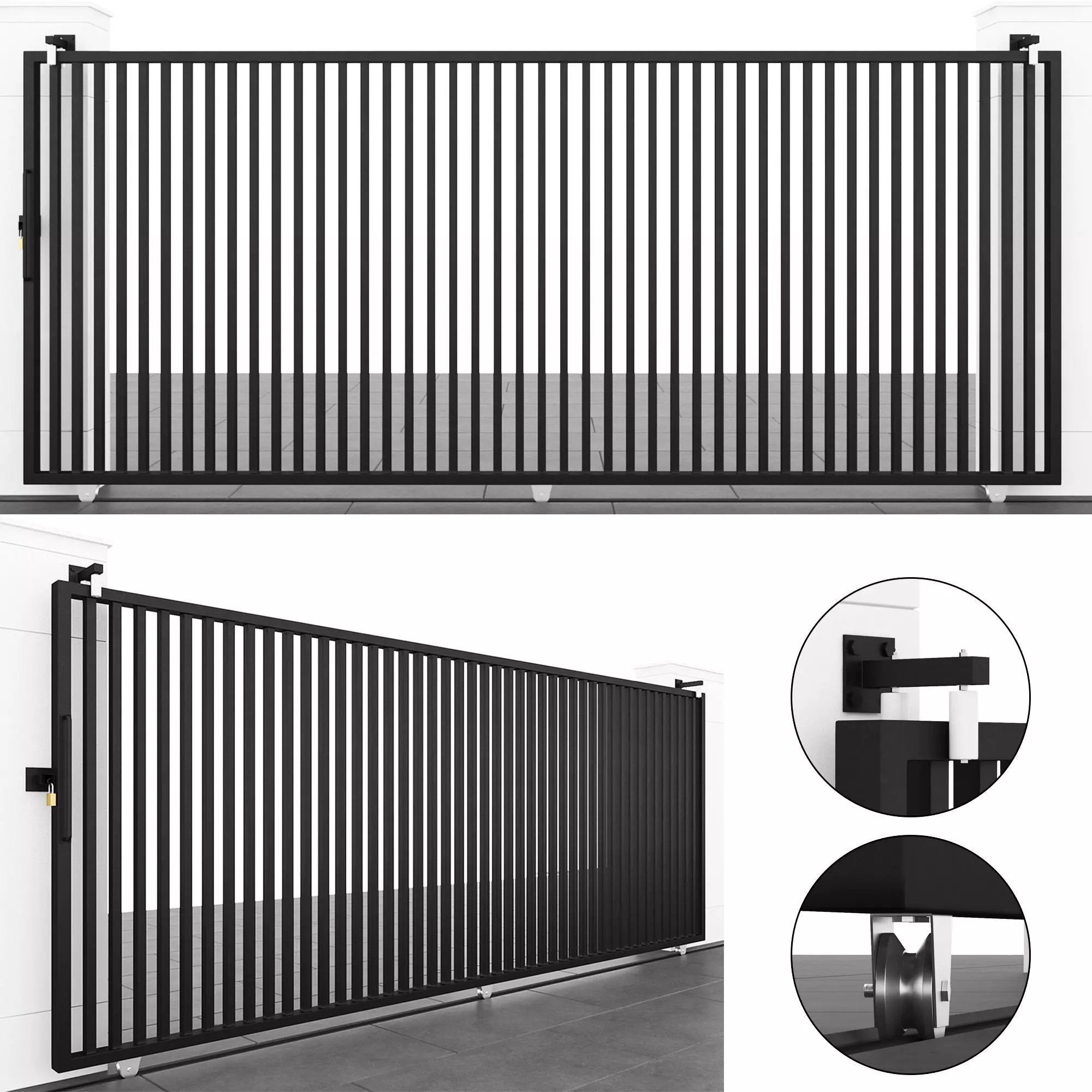 MS Slider Gate - Architectural Game-Ready 3D Model - View 2