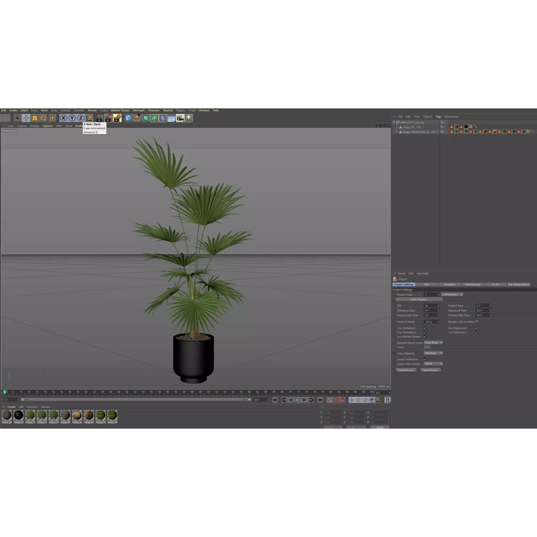 Plant 1327 3D Model – High-Quality PBR Asset for Archviz & Landscaping