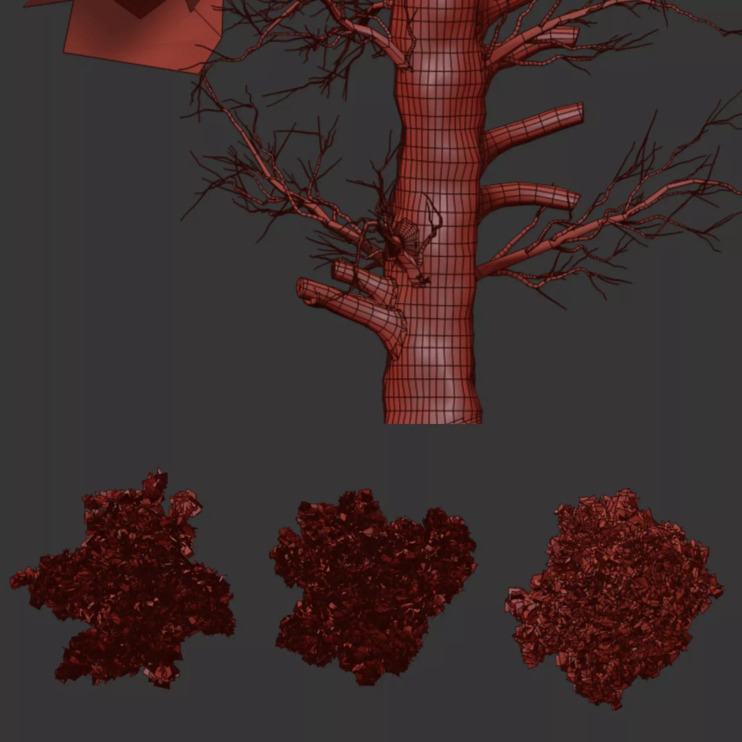 Pine Tree 3D Model – Realistic Collection with PBR Textures, FBX - View 8