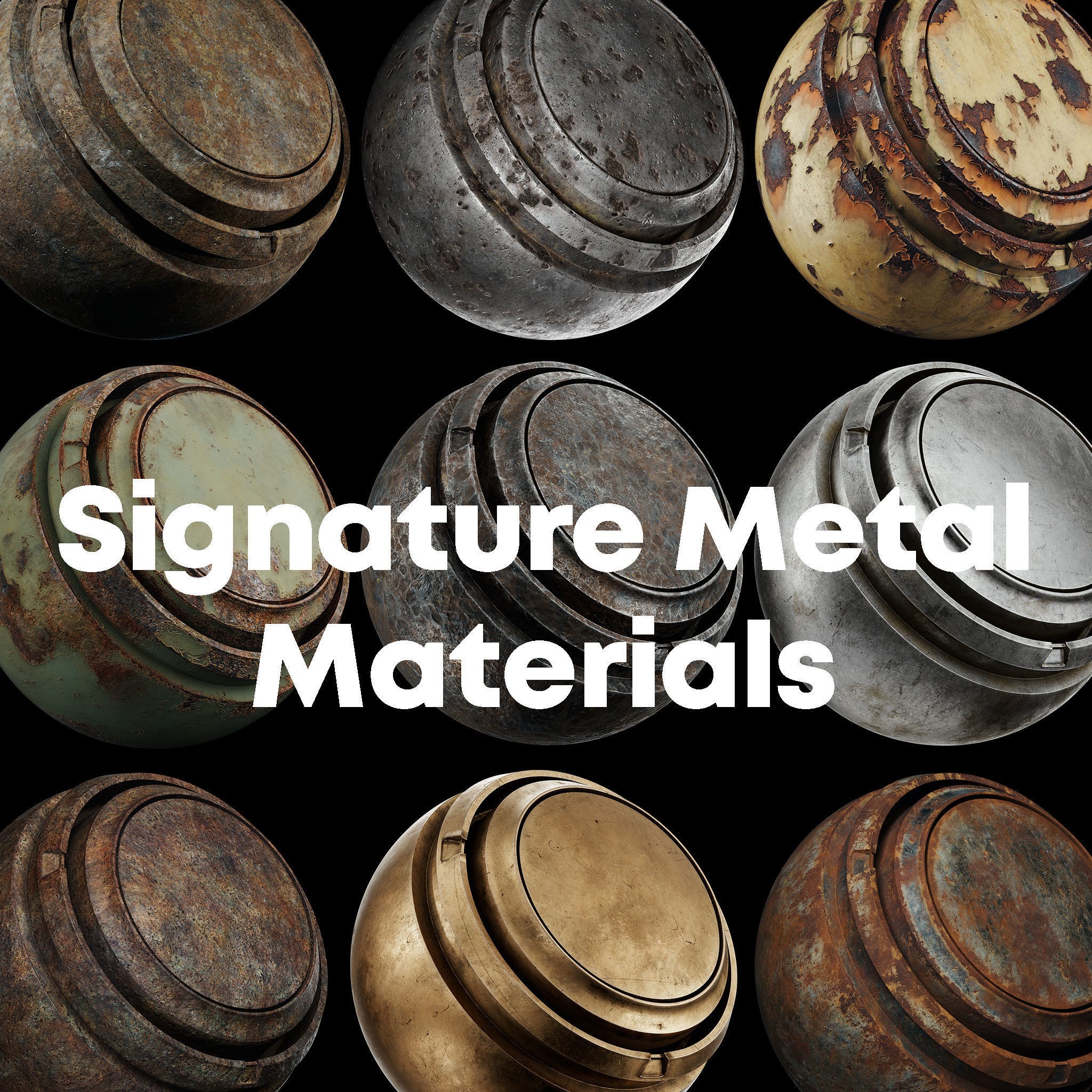 Signature Metal Smart Materials - Customizable 3D Model