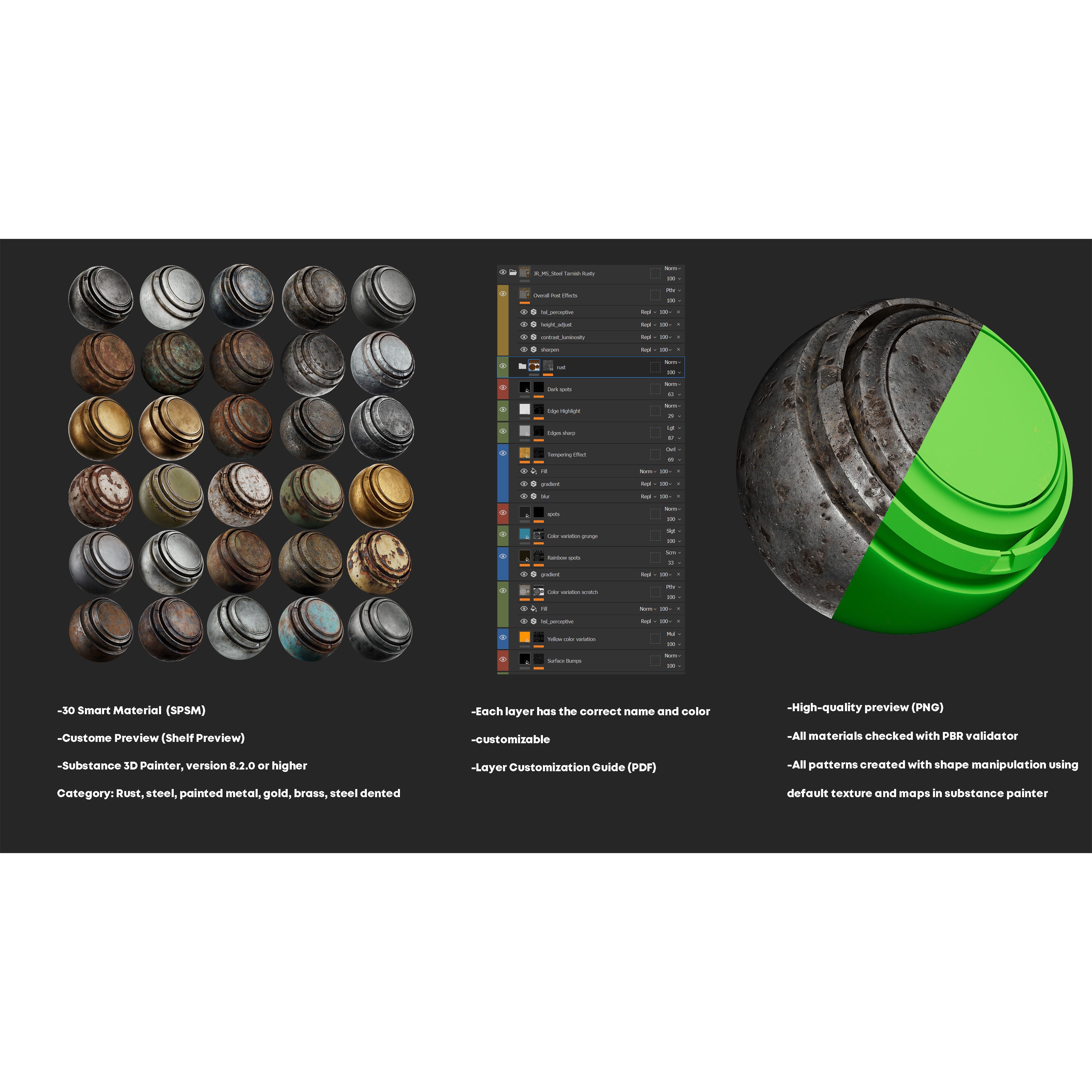 Signature Metal Smart Materials - Customizable 3D Model - View 3
