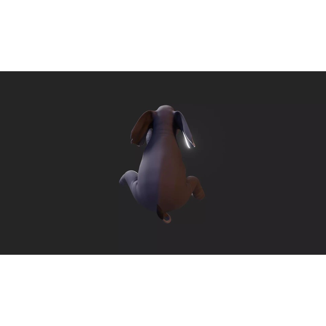 Stylized Female Elephant 3D Model – Rigged Low-Poly Game Asset, FBX - View 26