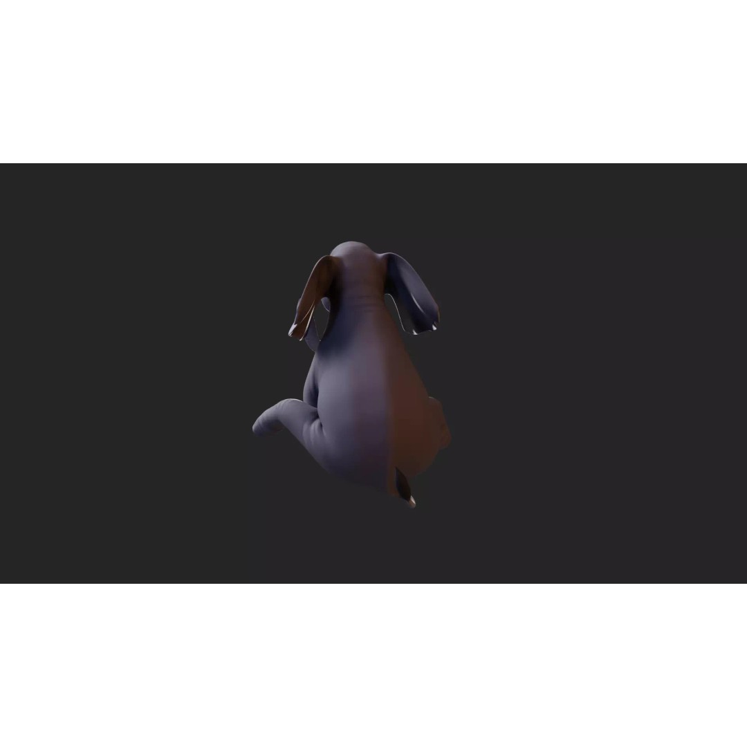 Stylized Female Elephant 3D Model – Rigged Low-Poly Game Asset, FBX - View 27
