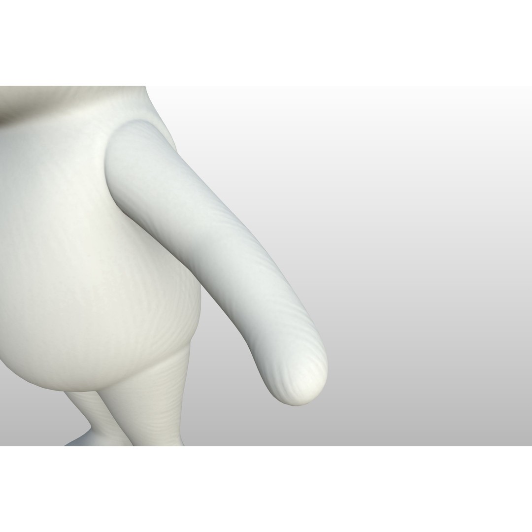 Classic Pooh 3D Model – Cartoon Character, FBX, OBJ Formats - View 24