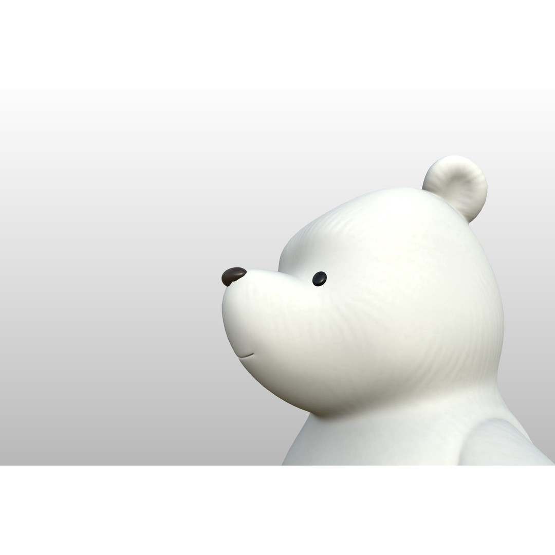 Classic Pooh 3D Model – Cartoon Character, FBX, OBJ Formats - View 25