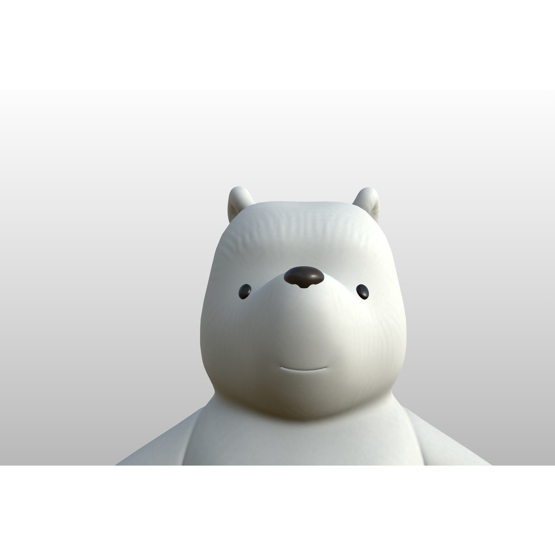 Classic Pooh 3D Model – Cartoon Character, FBX, OBJ Formats - View 26