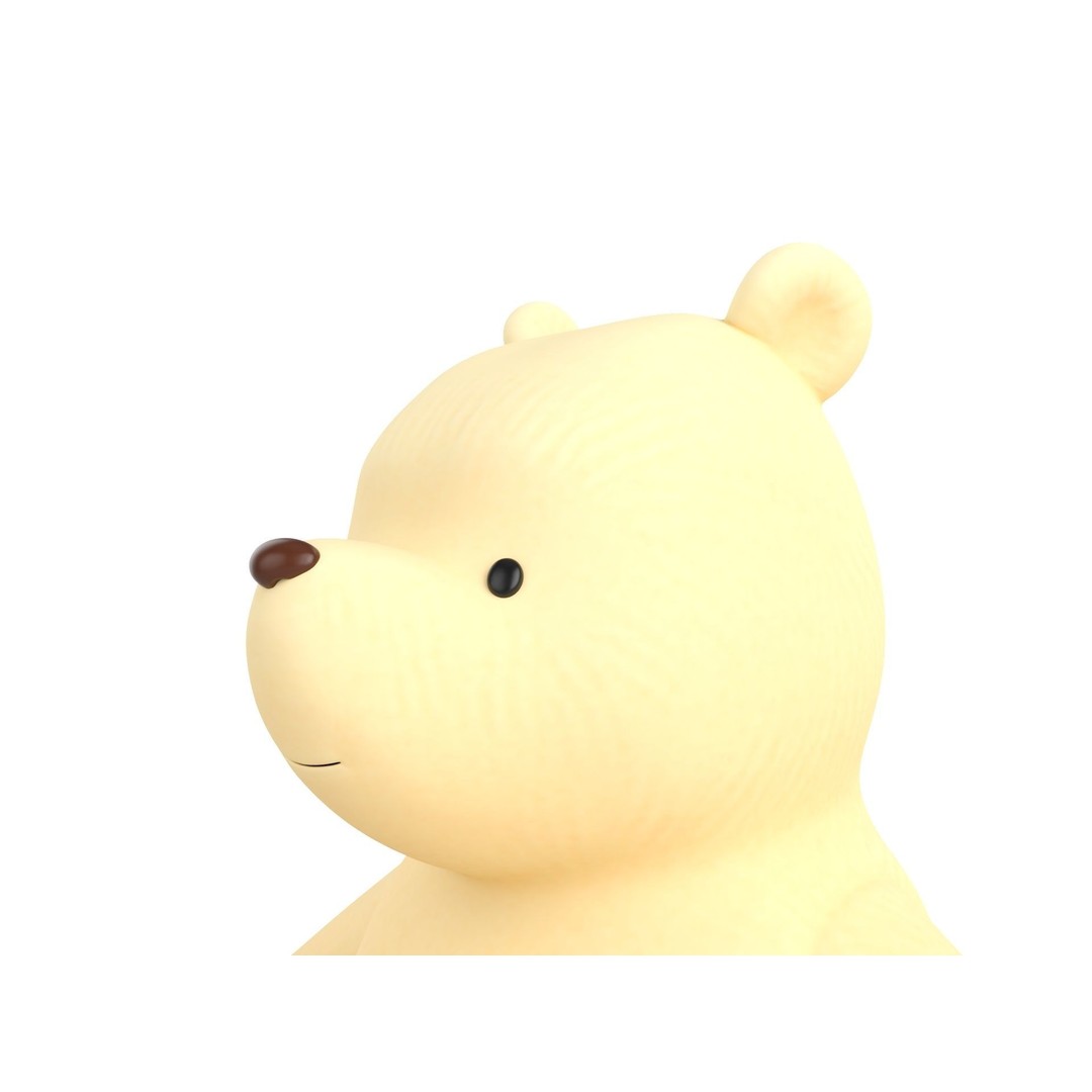 Classic Pooh 3D Model – Cartoon Character, FBX, OBJ Formats - View 47