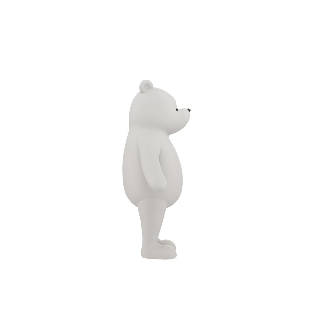 Classic Pooh 3D Model – Cartoon Character, FBX, OBJ Formats - View 5