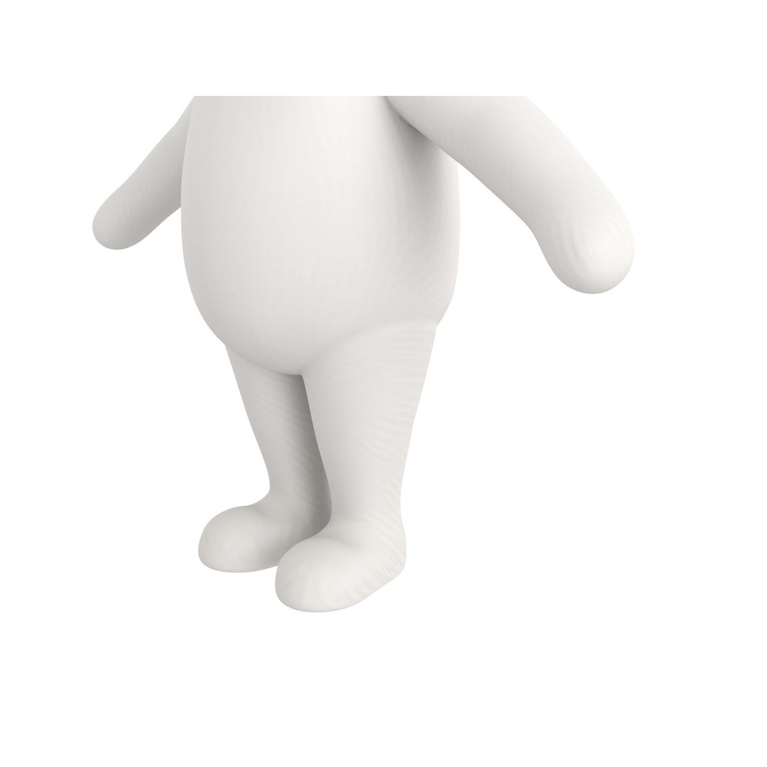 Classic Pooh 3D Model – Cartoon Character, FBX, OBJ Formats - View 9