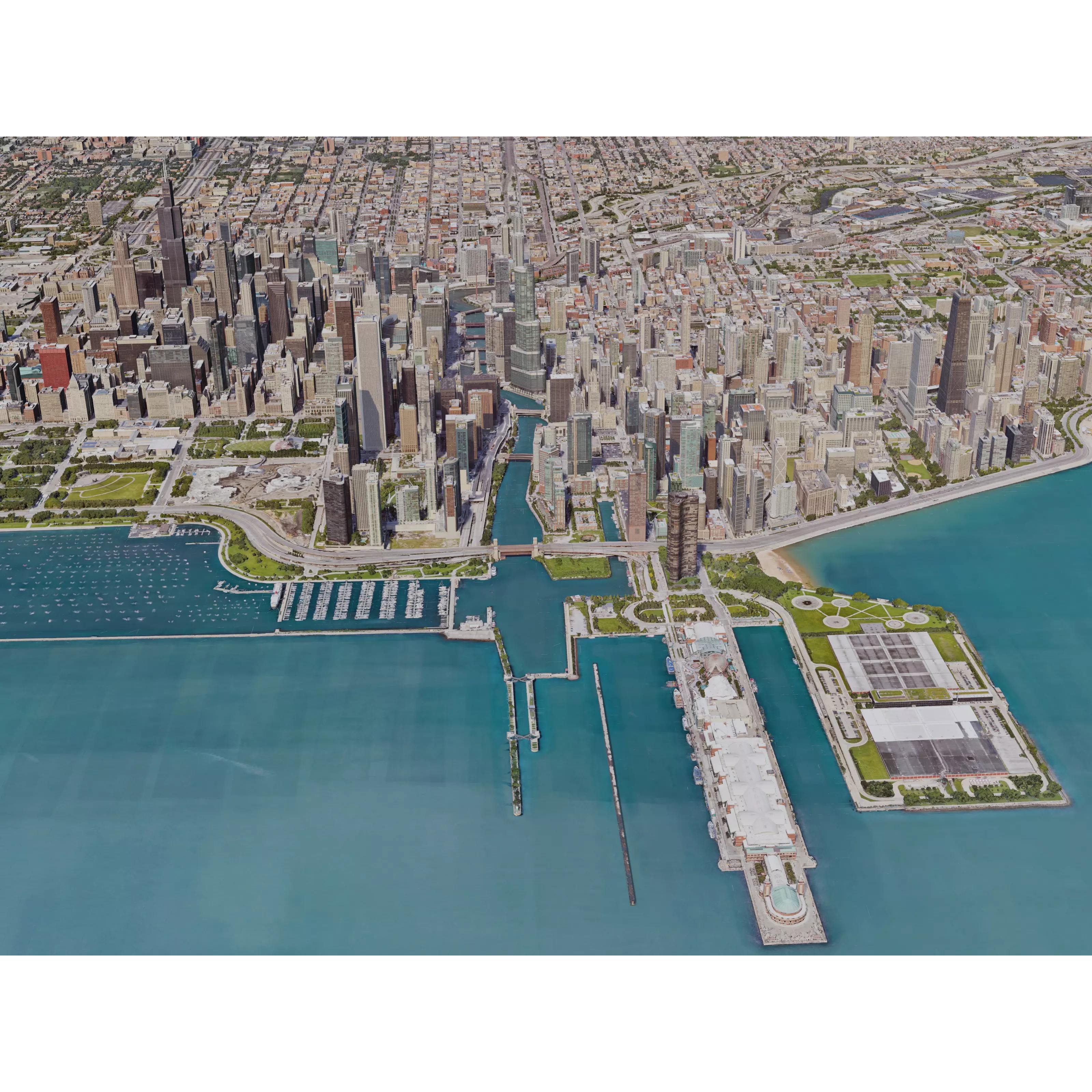 Chicago City - Realistic 3D Model - View 6