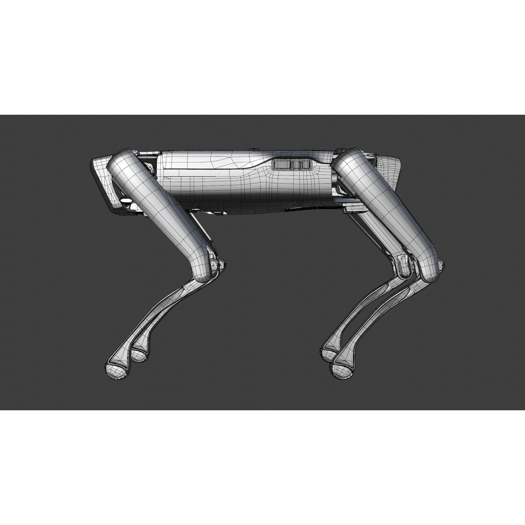 Robot Dog 3D Model – Game-Ready Character with PBR Textures, FBX - View 14