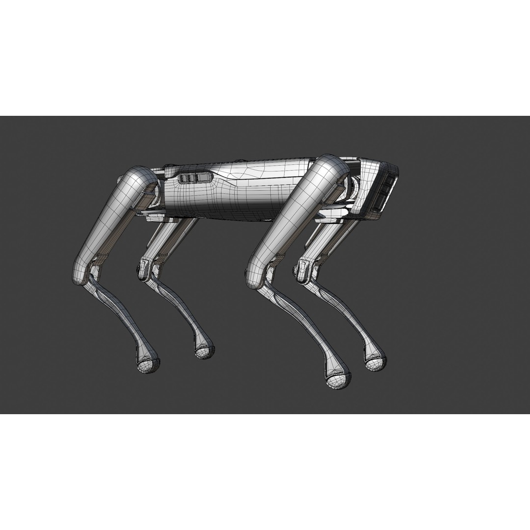 Robot Dog 3D Model – Game-Ready Character with PBR Textures, FBX - View 15