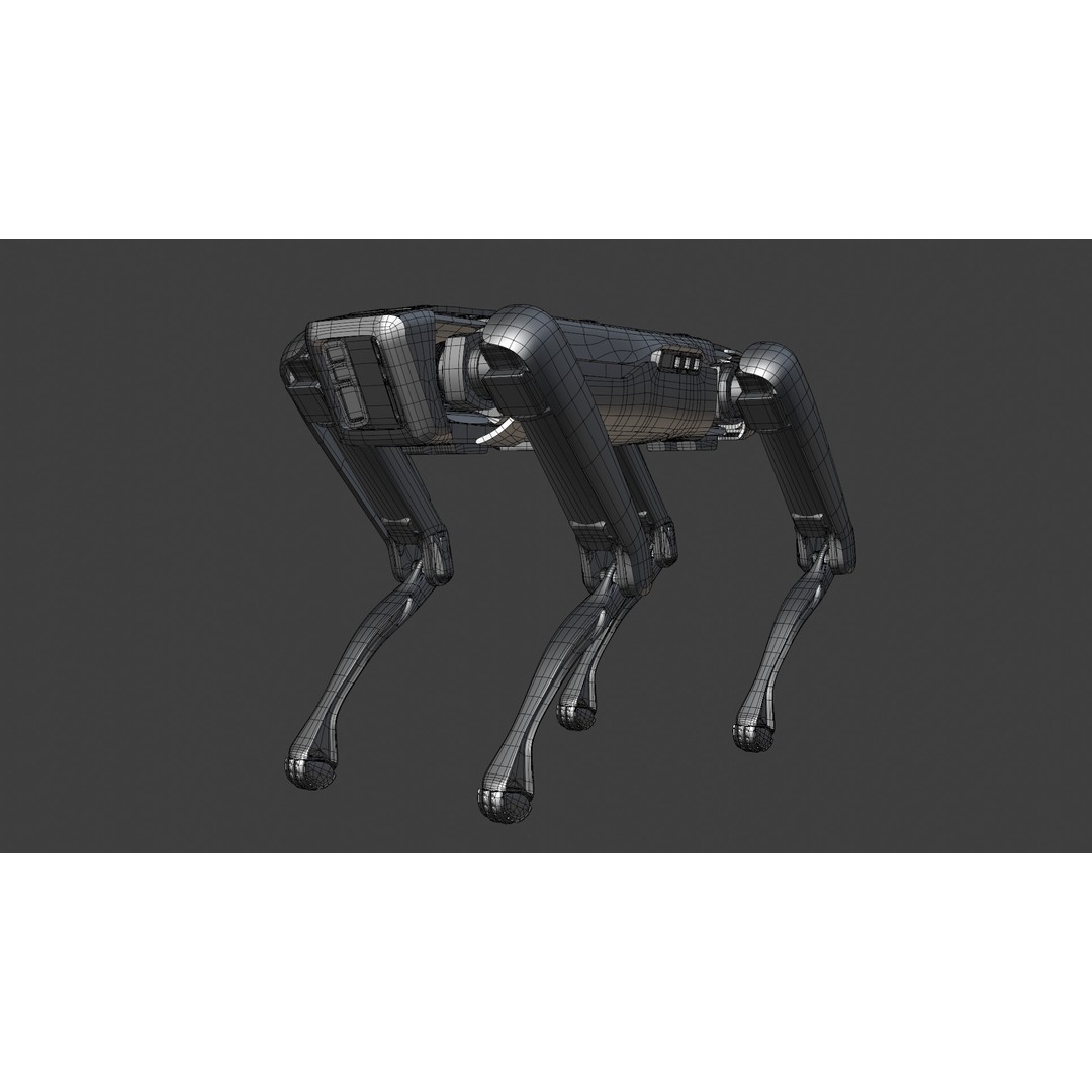 Robot Dog 3D Model – Game-Ready Character with PBR Textures, FBX - View 17