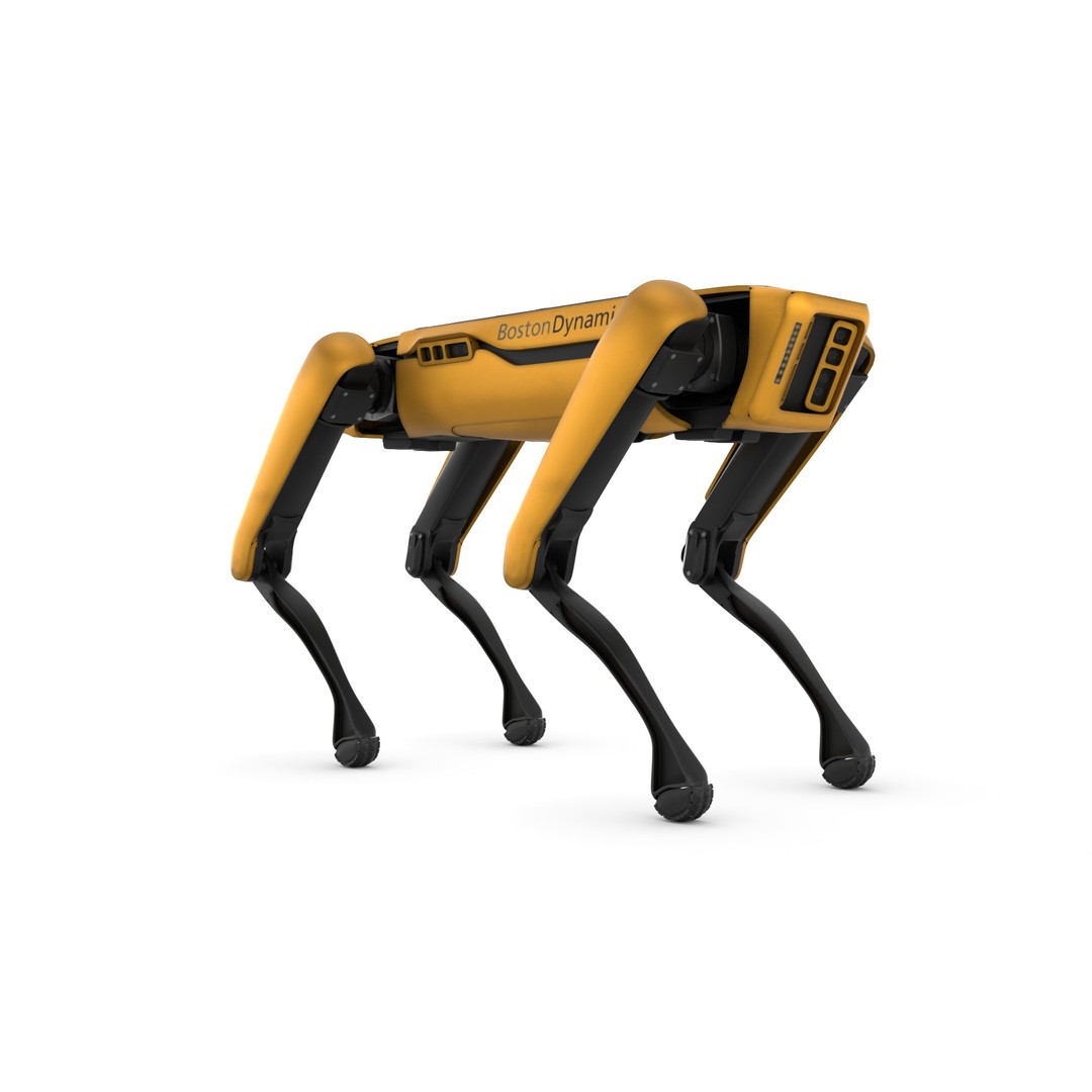 Robot Dog 3D Model – Game-Ready Character with PBR Textures, FBX - View 4
