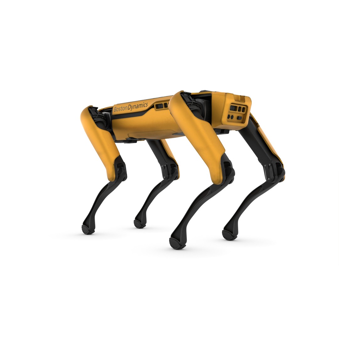 Robot Dog 3D Model – Game-Ready Character with PBR Textures, FBX - View 8