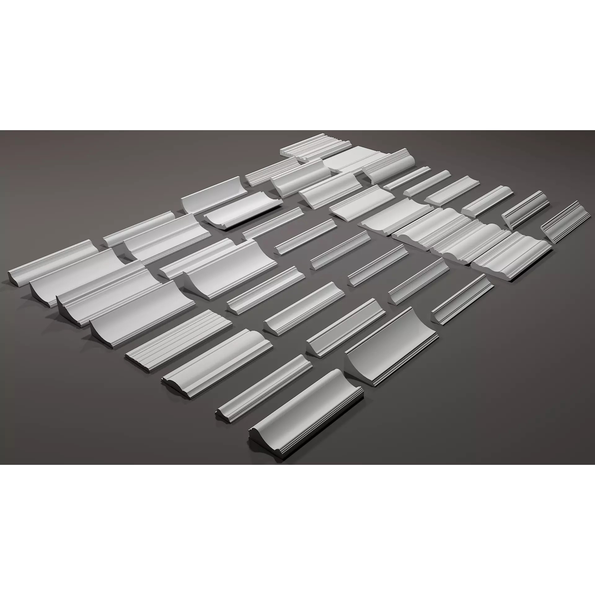 Moldings Shapes - Architectural 3D Model - View 11
