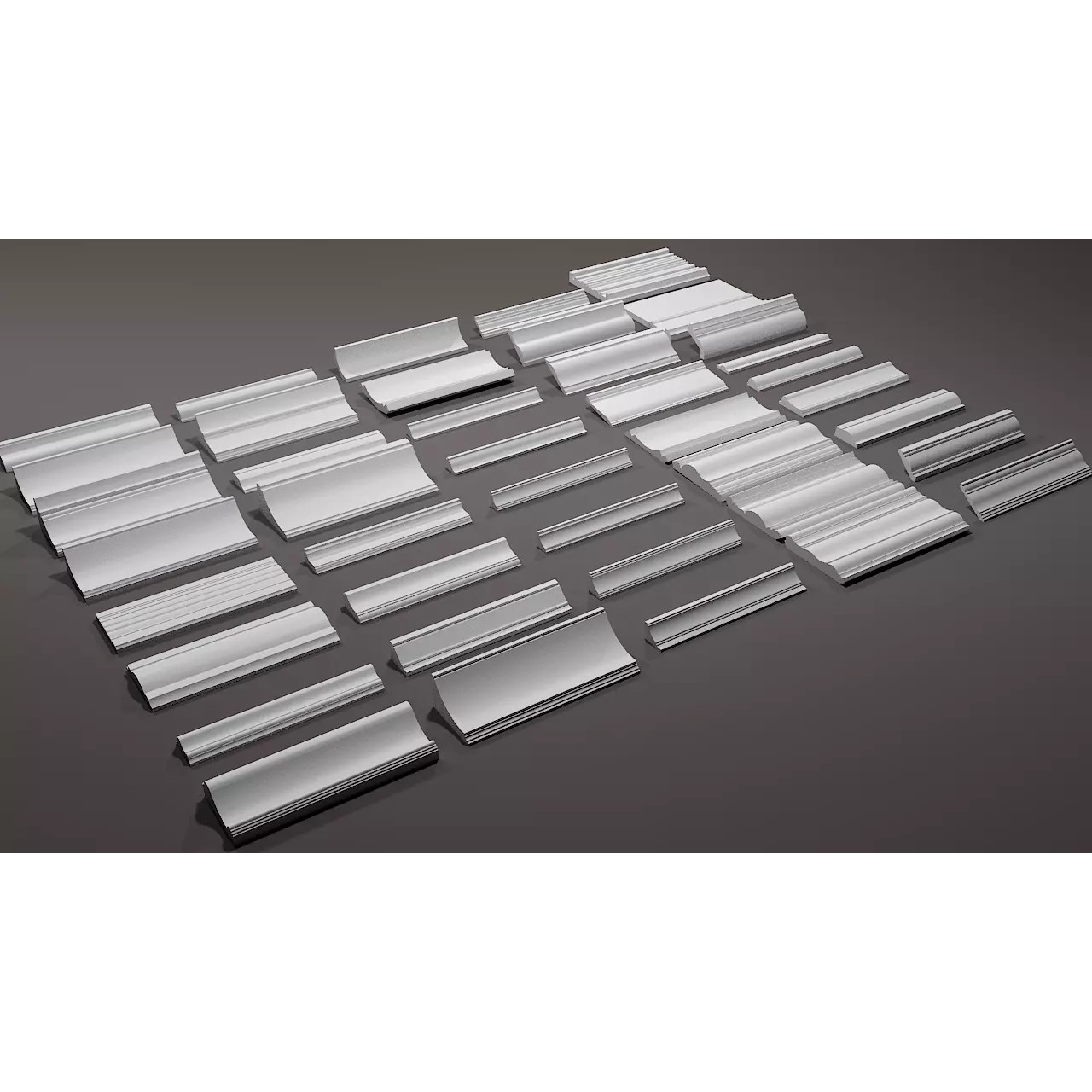 Moldings Shapes - Architectural 3D Model - View 12