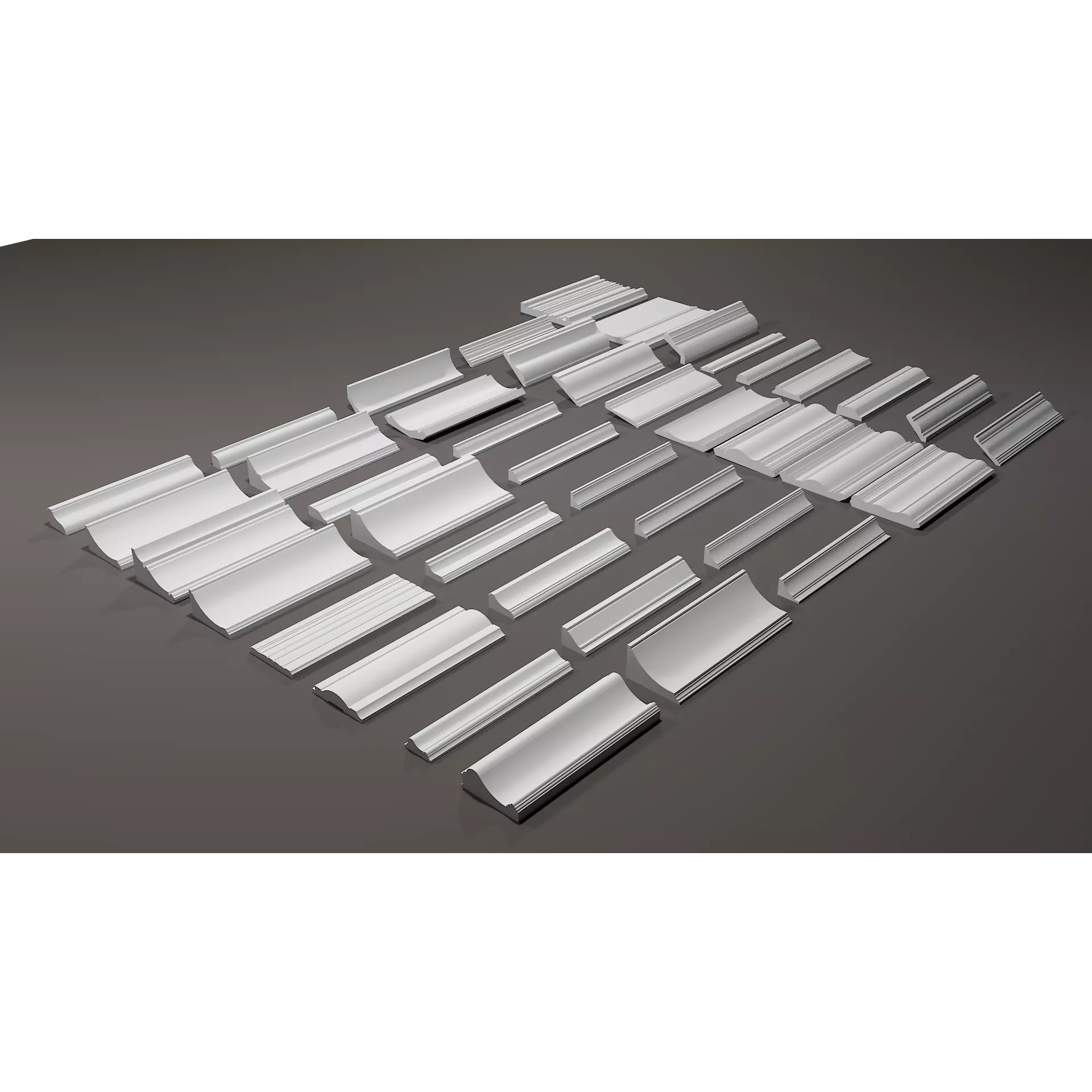 Moldings Shapes - Architectural 3D Model - View 3