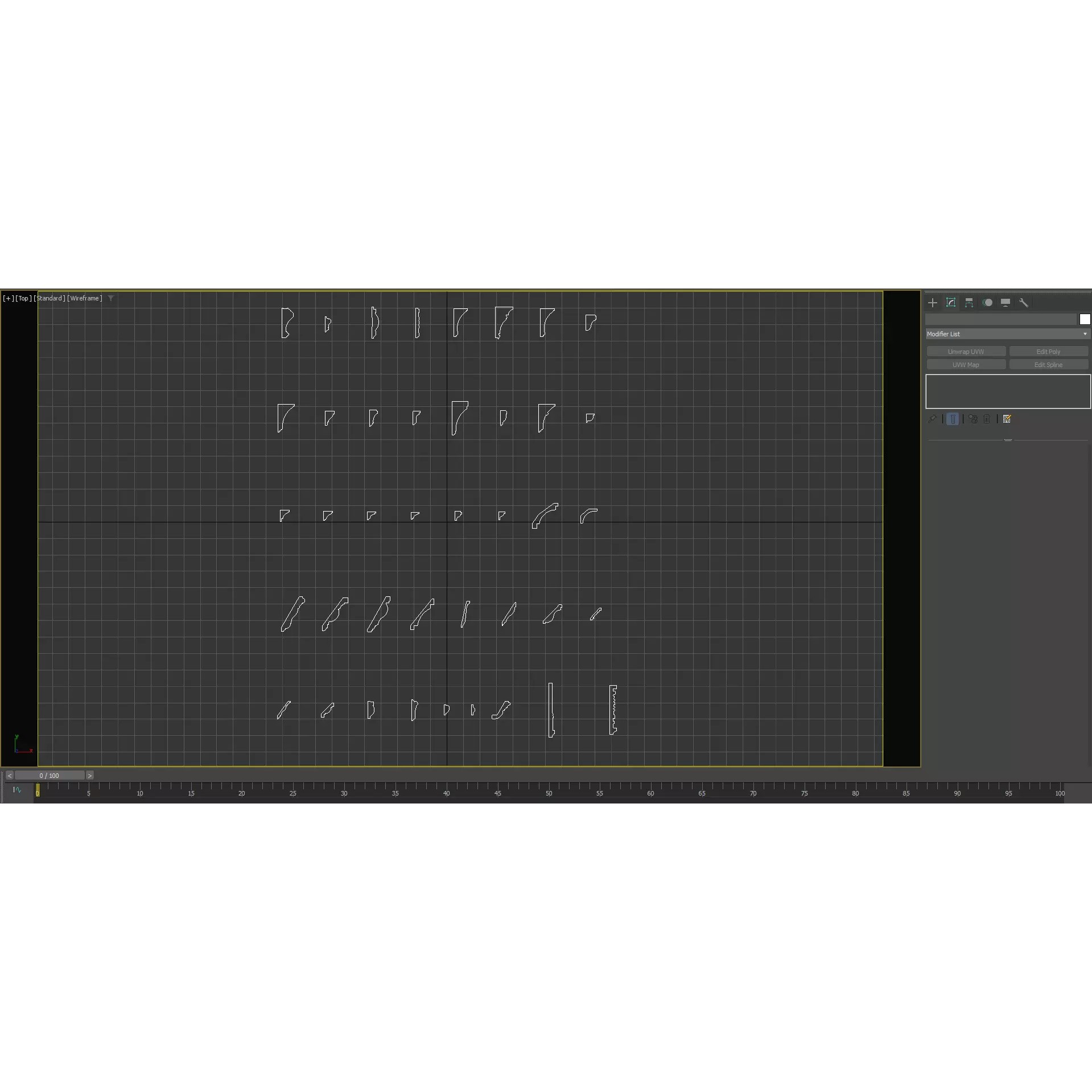 Moldings Shapes - Architectural 3D Model - View 6