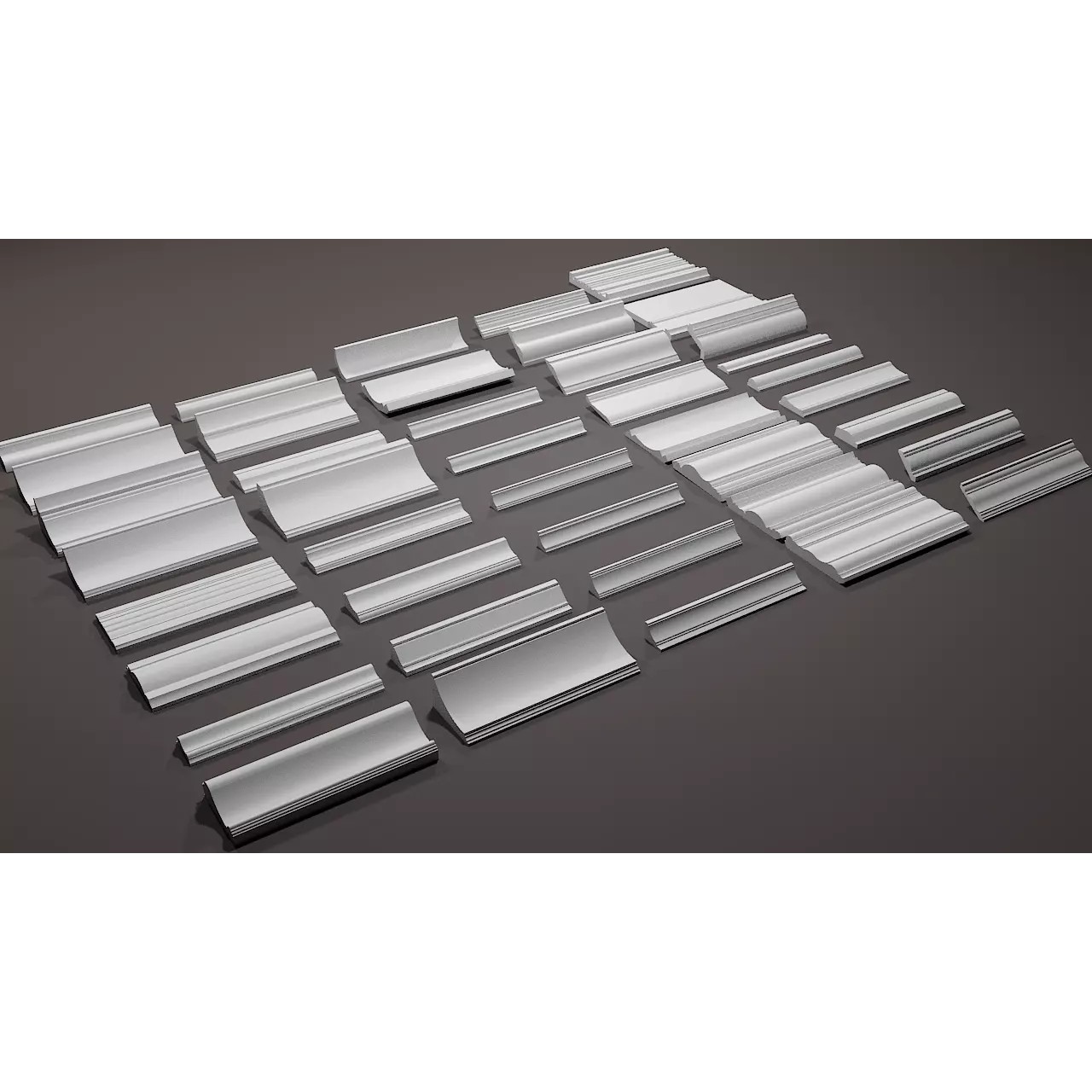 Moldings Shapes - Architectural 3D Model - View 9