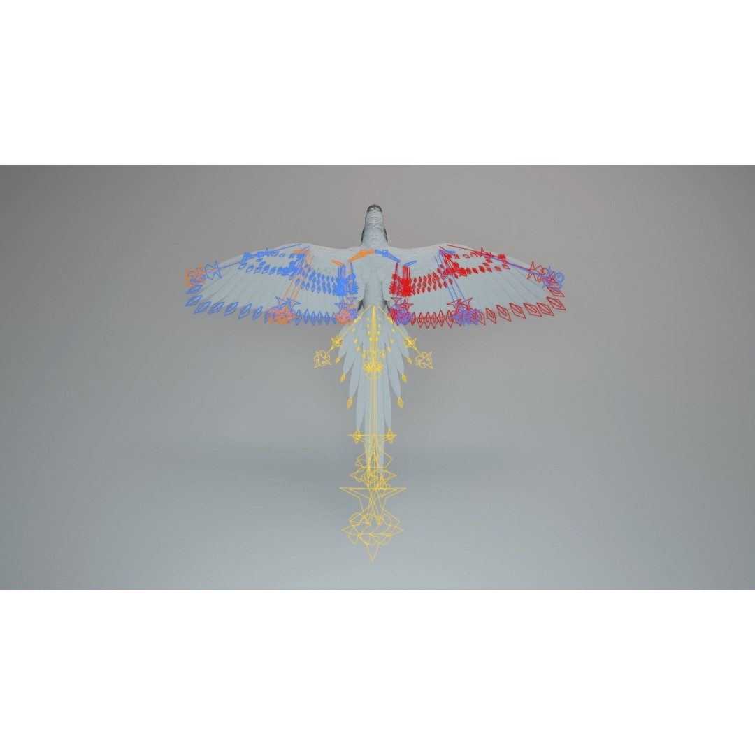 Ara Macao 3D Model – High Poly Rigged Animation with PBR Textures - View 14
