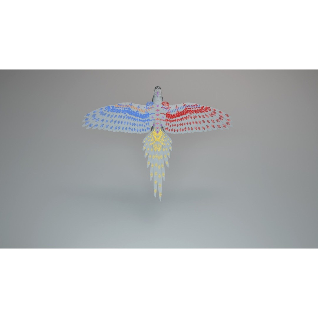 Ara Macao 3D Model – High Poly Rigged Animation with PBR Textures - View 15