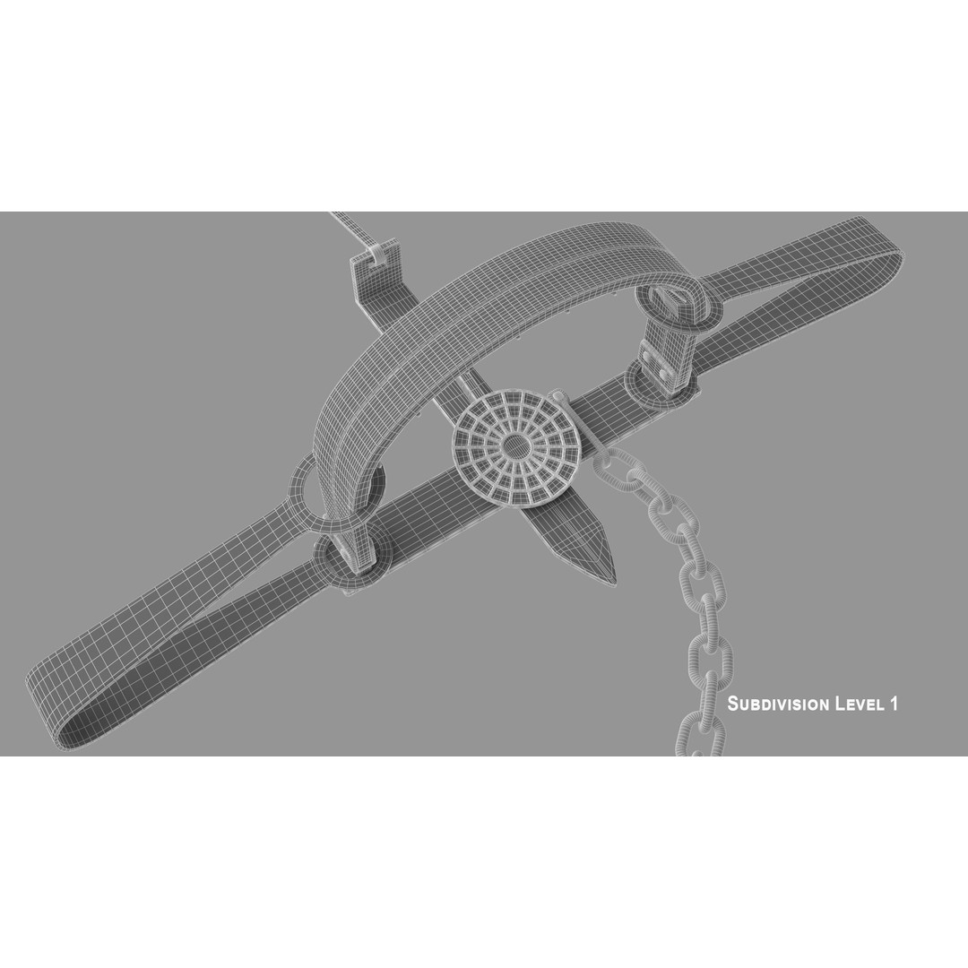 Bear Trap 3D Model – PBR Industrial Tool with Textures, FBX, OBJ - View 16