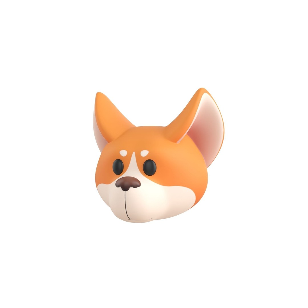 Animal Head 3D Model – Cartoon Character Pack, FBX & Max - View 10