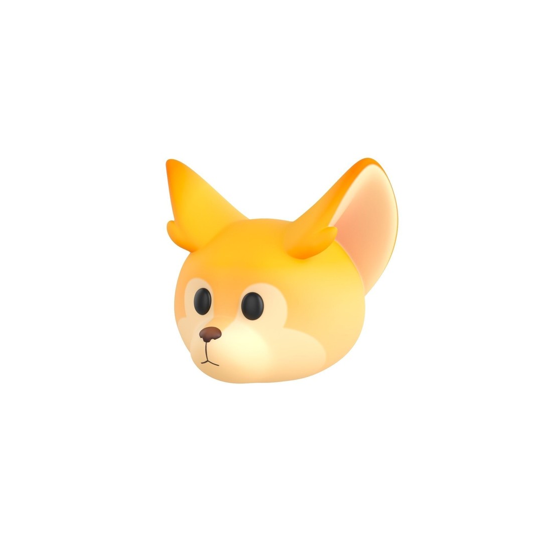 Animal Head 3D Model – Cartoon Character Pack, FBX & Max - View 15
