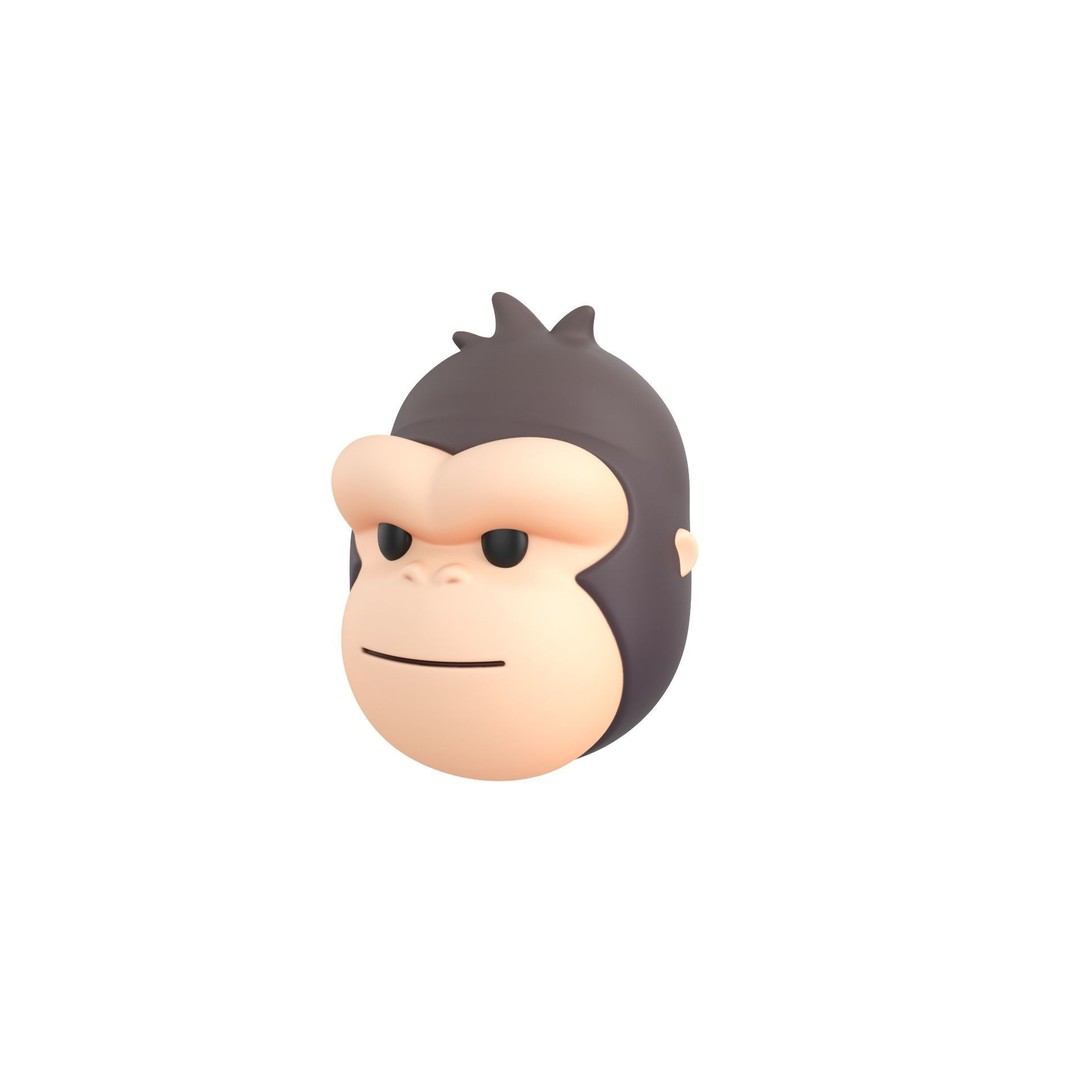 Animal Head 3D Model – Cartoon Character Pack, FBX & Max - View 19
