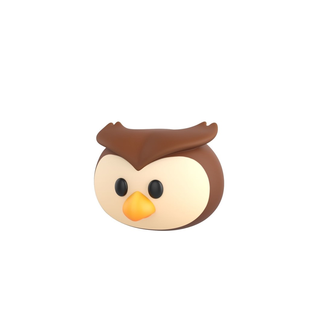 Animal Head 3D Model – Cartoon Character Pack, FBX & Max - View 24