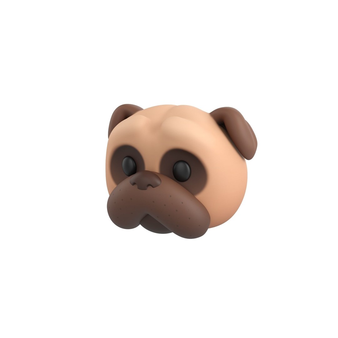Animal Head 3D Model – Cartoon Character Pack, FBX & Max - View 27
