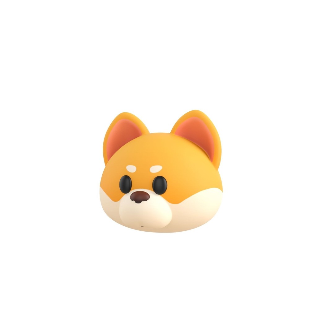 Animal Head 3D Model – Cartoon Character Pack, FBX & Max - View 30