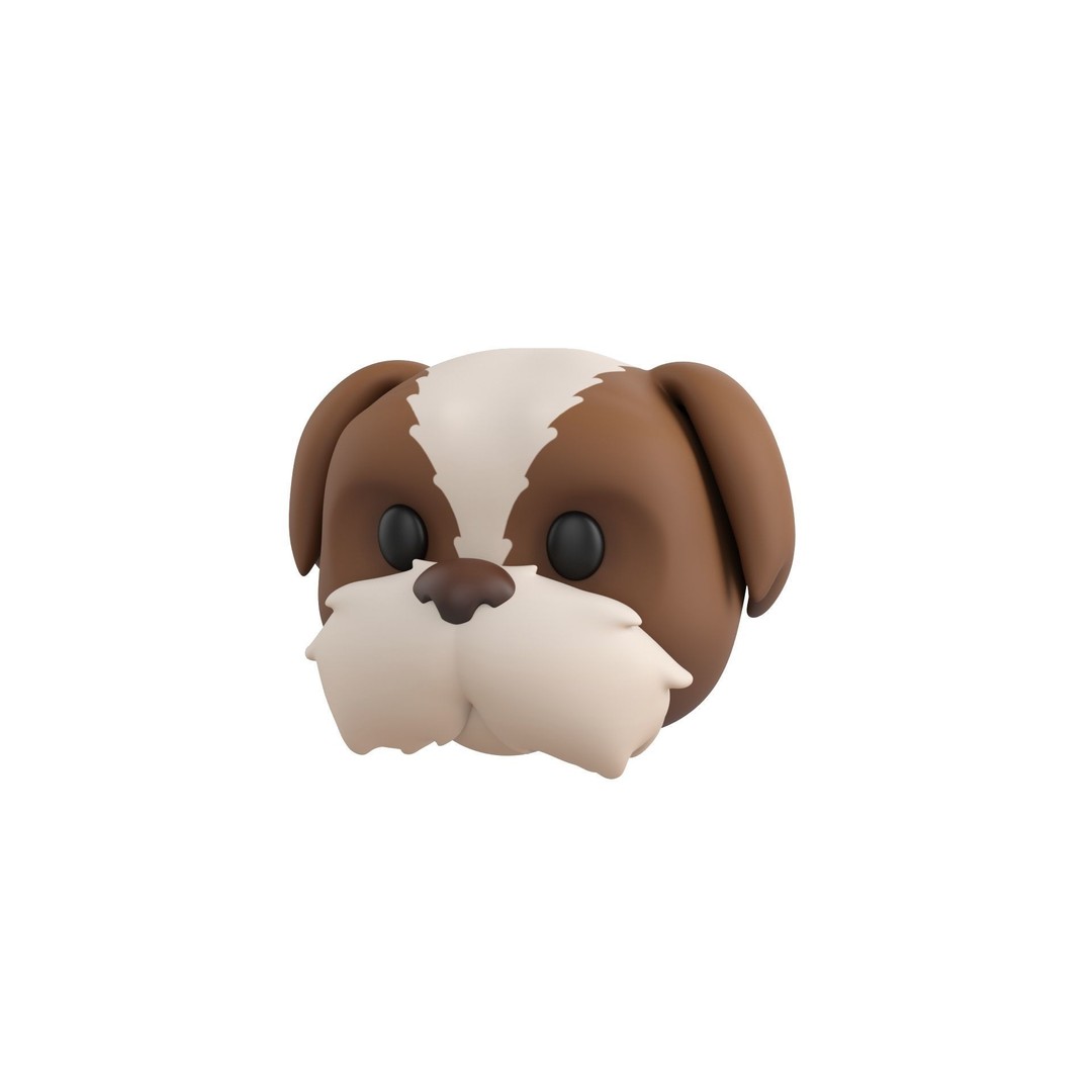 Animal Head 3D Model – Cartoon Character Pack, FBX & Max - View 31