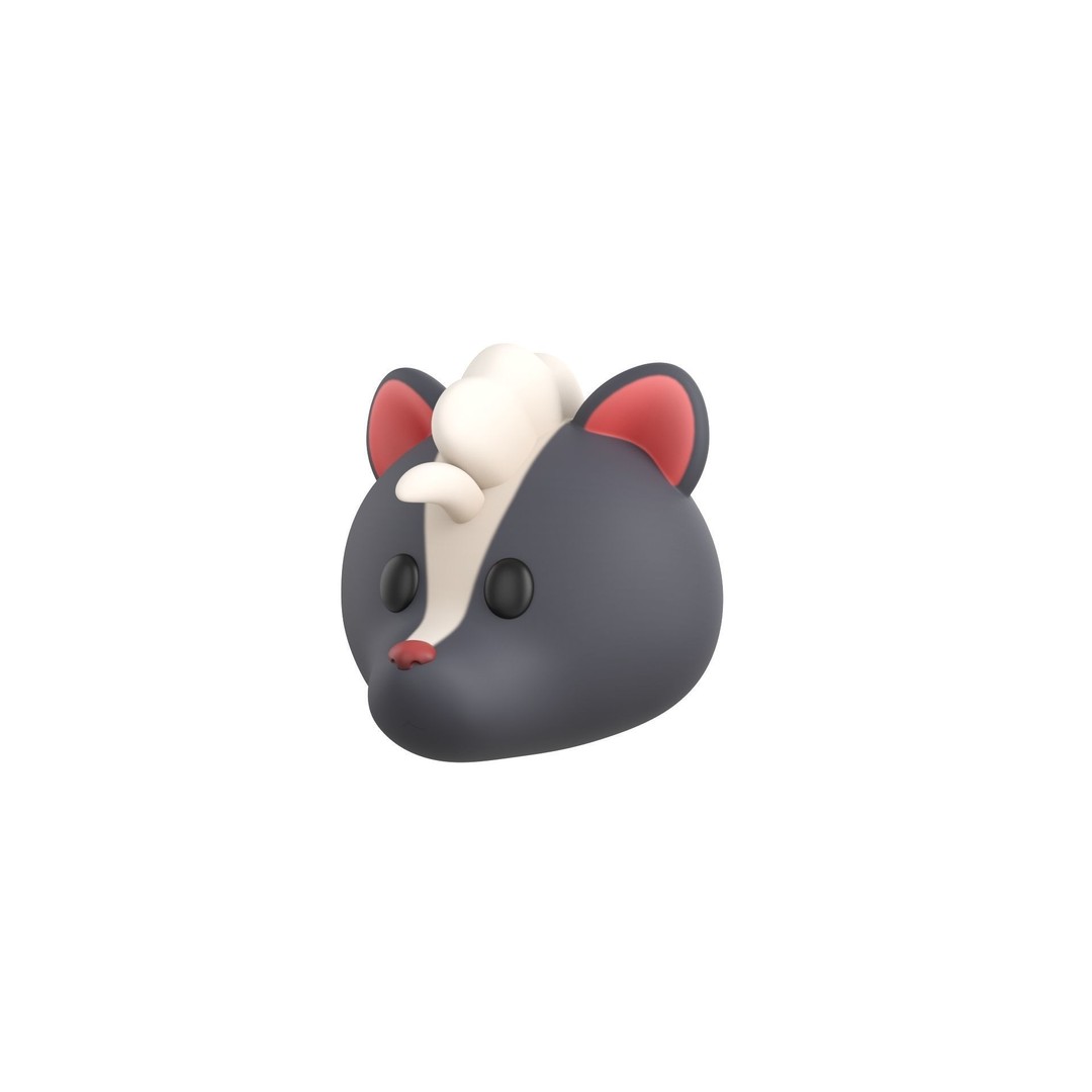 Animal Head 3D Model – Cartoon Character Pack, FBX & Max - View 32