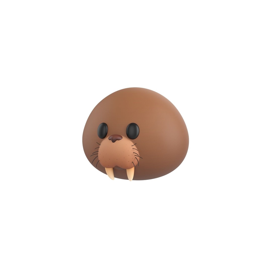 Animal Head 3D Model – Cartoon Character Pack, FBX & Max - View 34