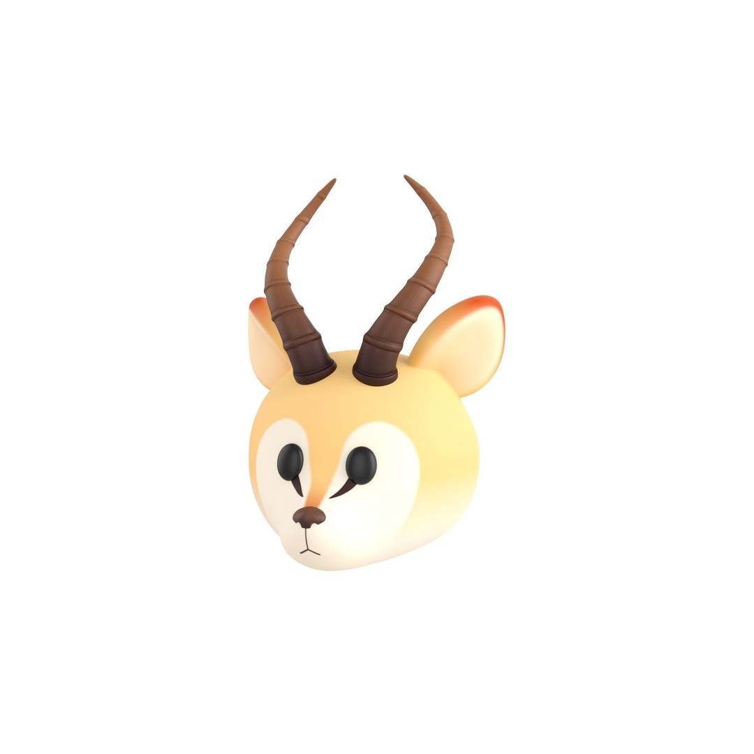 Animal Head 3D Model – Cartoon Character Pack, FBX & Max - View 4
