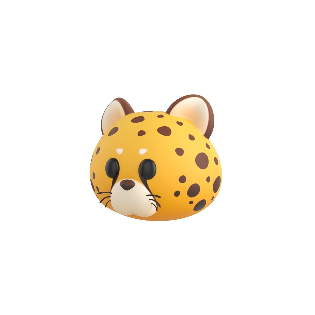 Animal Head 3D Model – Cartoon Character Pack, FBX & Max - View 9