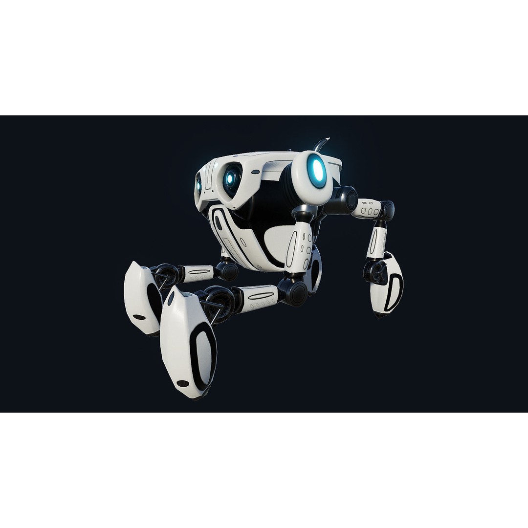 Spider Robot 3D Model – Low Poly Rigged Animated Asset, FBX - View 18