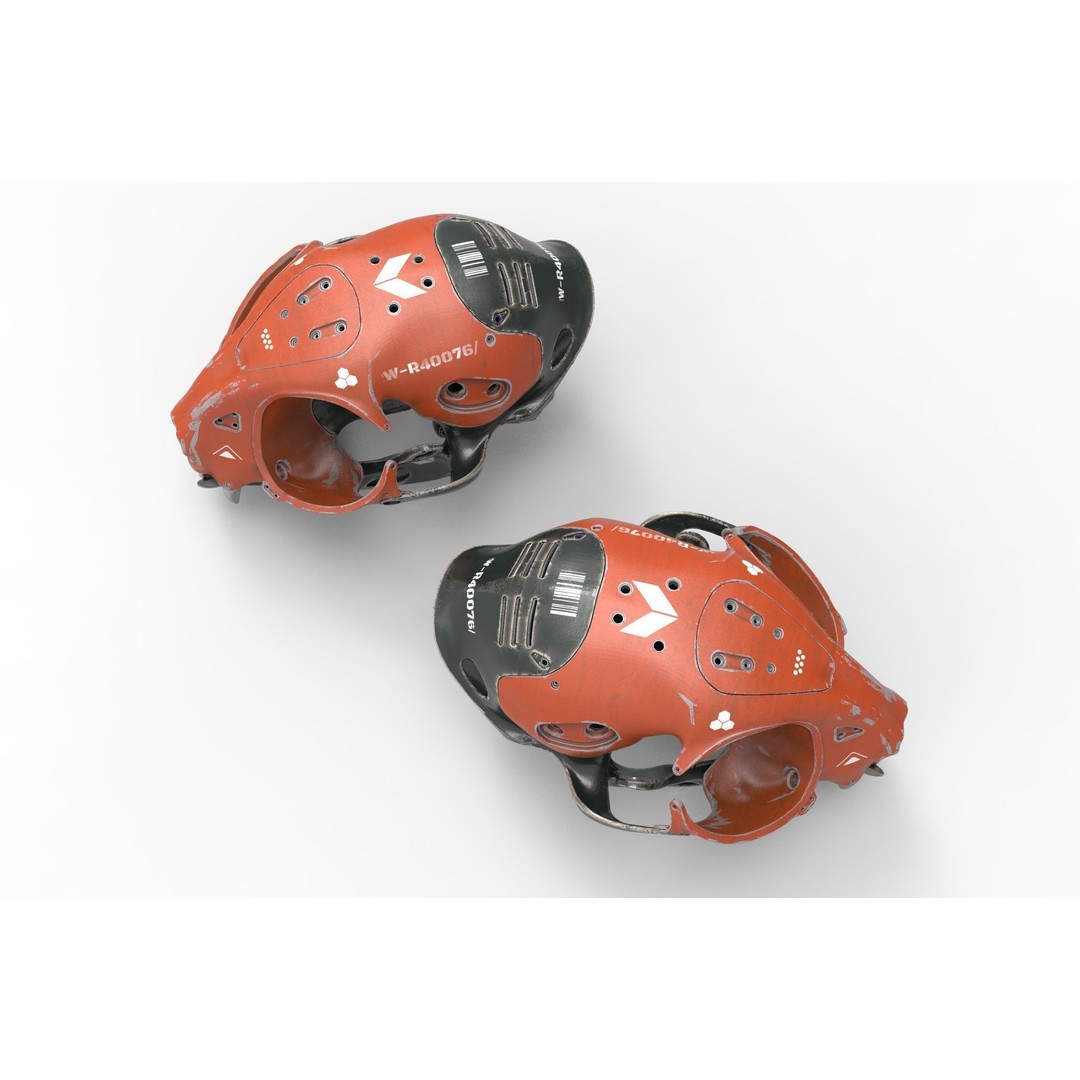 Cyborg Cat Skull 3D Model – High Poly Sci-Fi Character, FBX, OBJ - View 15