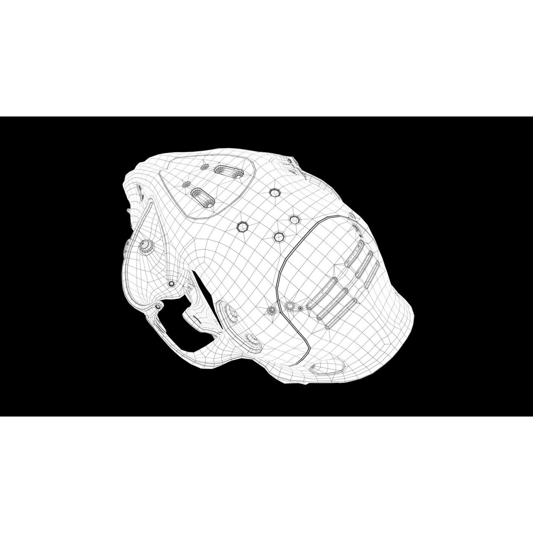 Cyborg Cat Skull 3D Model – High Poly Sci-Fi Character, FBX, OBJ - View 32
