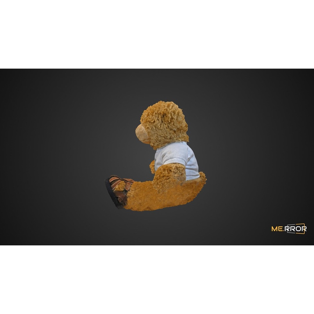 Teddy Bear 3D Model – Cute Cartoon Character, FBX, PBR Textures - View 10
