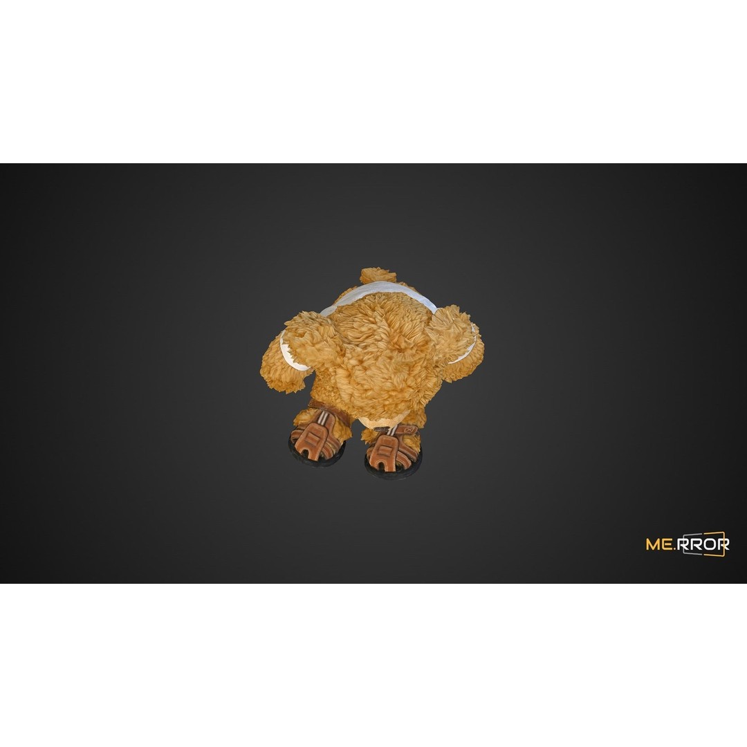 Teddy Bear 3D Model – Cute Cartoon Character, FBX, PBR Textures - View 11