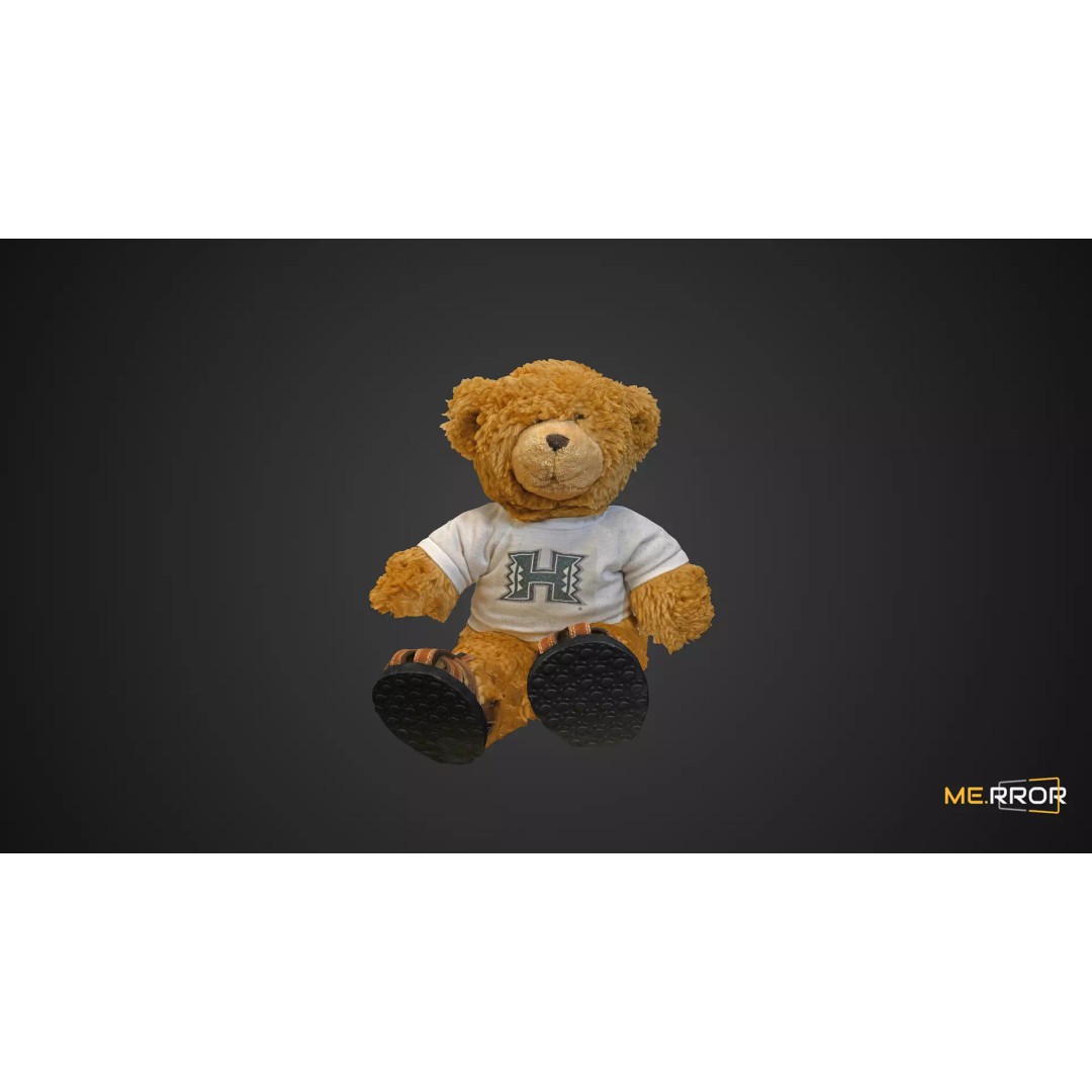 Teddy Bear 3D Model – Cute Cartoon Character, FBX, PBR Textures - View 2