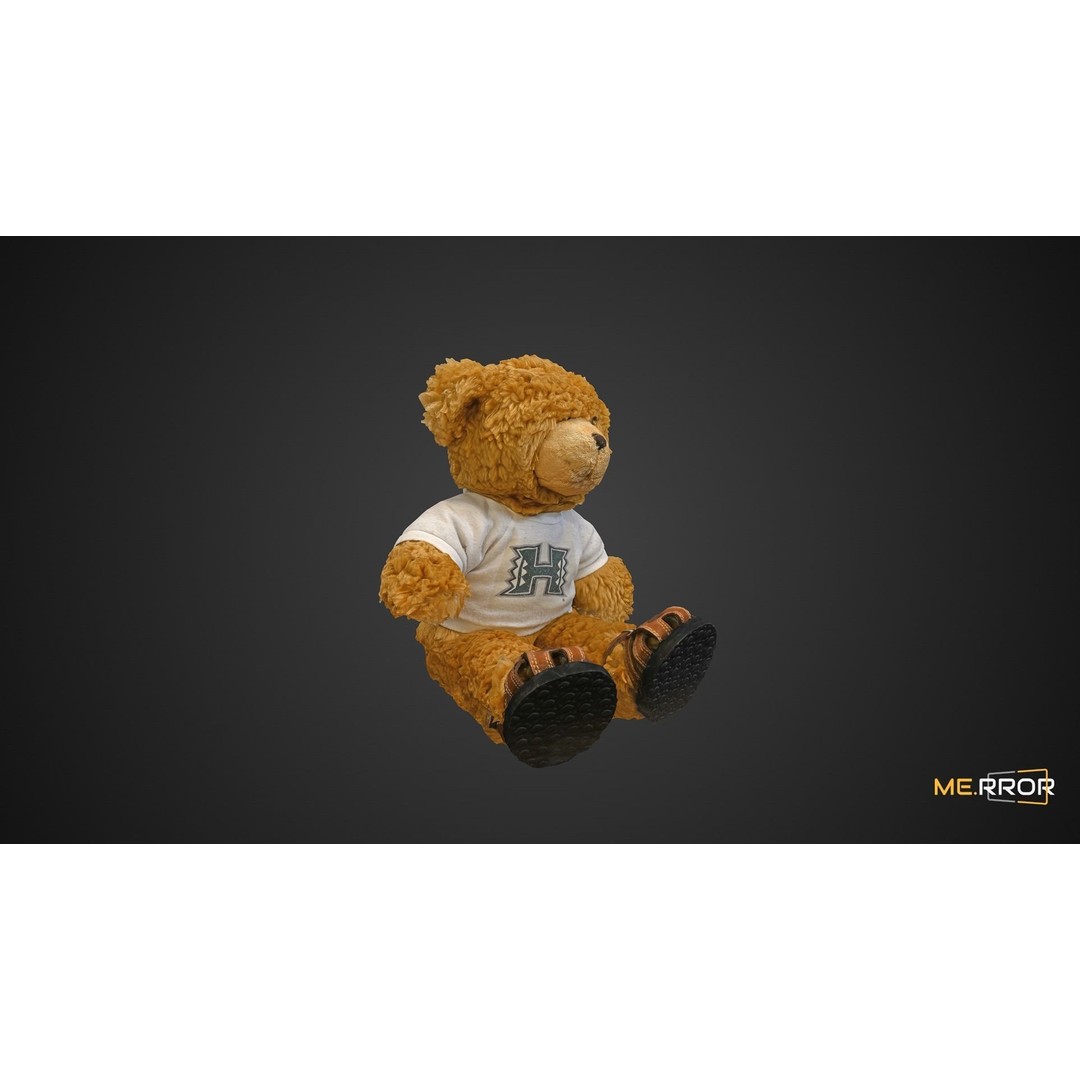 Teddy Bear 3D Model – Cute Cartoon Character, FBX, PBR Textures - View 3
